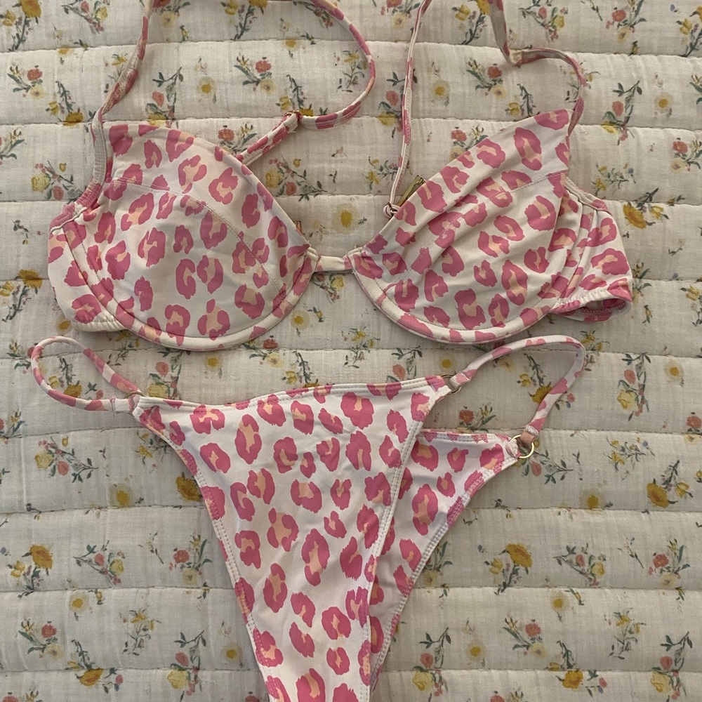 Bamba Swim Pink Leopard Bikini